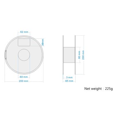 PA6 Carbon Filament - 1,75 mm - 1kg - Black/Grey